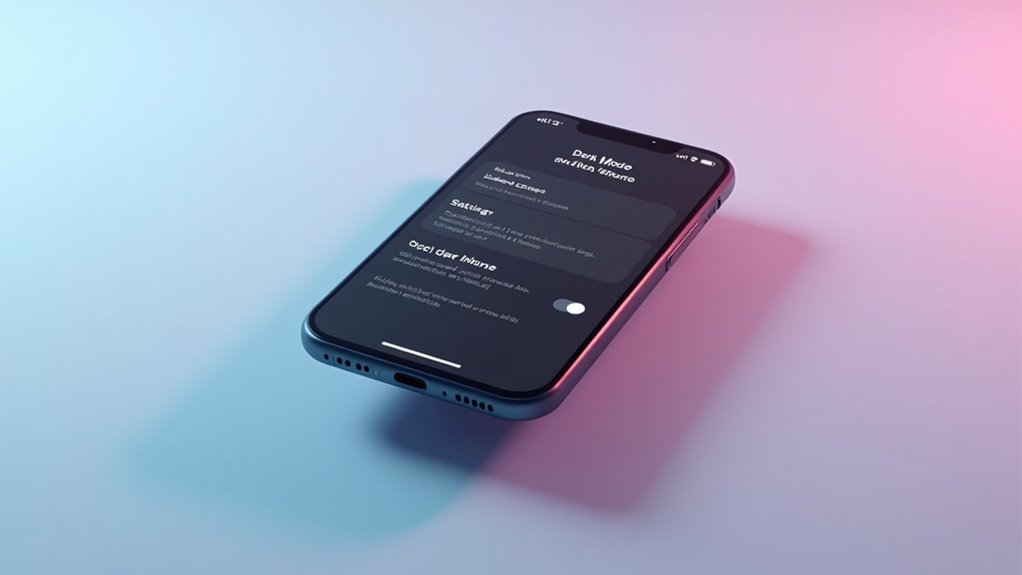 enable dark mode iphone